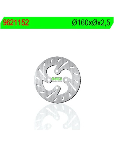 Disco de Freno NG 1152 Ø160 x Ø60 x 2.5 (DIS1152)