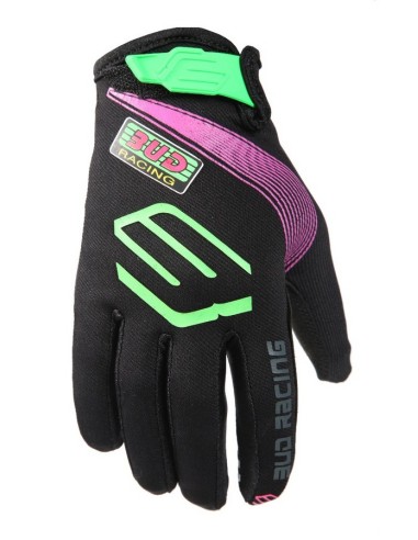 Guantes BUD SX Lite Team BUD Color Negro/Morado...