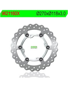 Disco de Freno NG Ondulado 1160X Ø270 x Ø118 x 3 (DIS1160X)