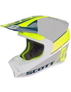 Casco Scott 550 Split ECE color Amarillo/Deep Blue