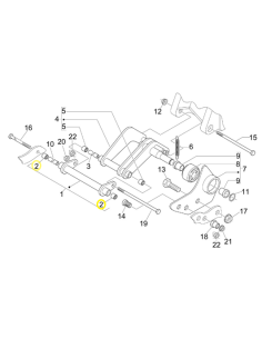 Jaula de Agujas 15 x 21 x 14mm Piaggio para basculante