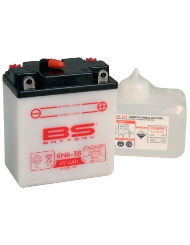 Bateria BS Battery 6N6-3B MF Type (con acido)