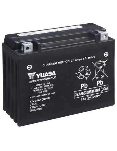 Bateria Yuasa YTX24HL-BS Combipack (con acido)