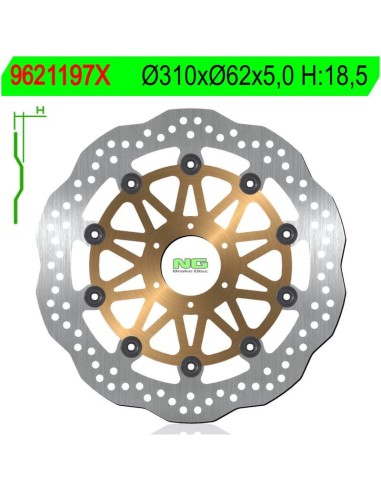 Disco de Freno NG Ondulado 1197X Ø310 x Ø62 x 5...