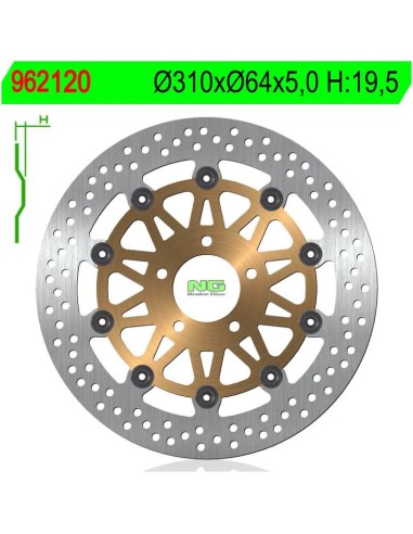 Disco de Freno NG 120 Ø310 x Ø64 x 5 (DIS120)