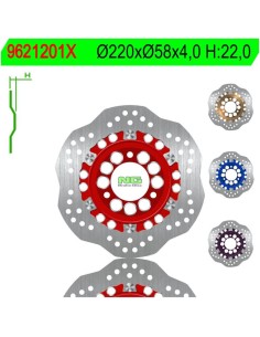 Disco de Freno NG Ondulado 1201X Ø220 x Ø58 x 4 (DIS1201X)