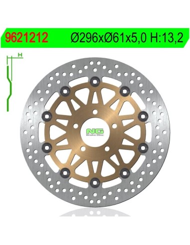 Disco de Freno NG 1212 Ø296 x Ø61 x 5 (DIS1212)
