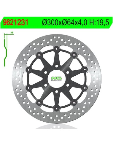 Disco de Freno NG 1231 Ø300 x Ø64 x 4 (DIS1231)
