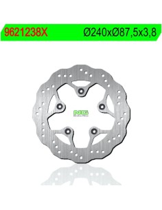 Disco de Freno NG Ondulado 1238X Ø240 x Ø87.5 x 3.8...