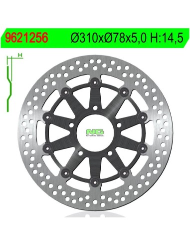 Disco de Freno NG 1256 Ø310 x Ø78 x 5 (DIS1256)
