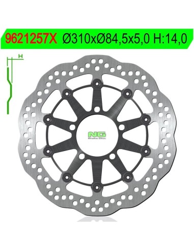 Disco de Freno NG Ondulado 1257X Ø320 x Ø84.5 x...