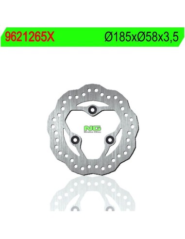 Disco de Freno NG Ondulado 1265X Ø185 x Ø58 x...