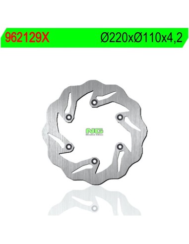 Disco de Freno NG Ondulado 129X Ø220 x Ø110 x...