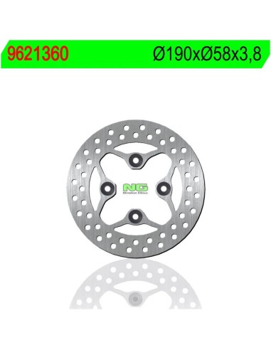 Disco de Freno NG 1360 Ø190 x Ø58 x 3.8 (DIS1360)