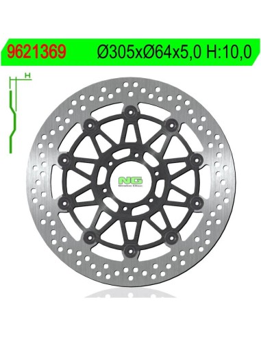 Disco de Freno NG Flotante 1369 Ø305 x Ø64 x 5...
