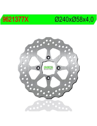 Disco de Freno NG Ondulado 1377X Ø240 x Ø58 x 4...