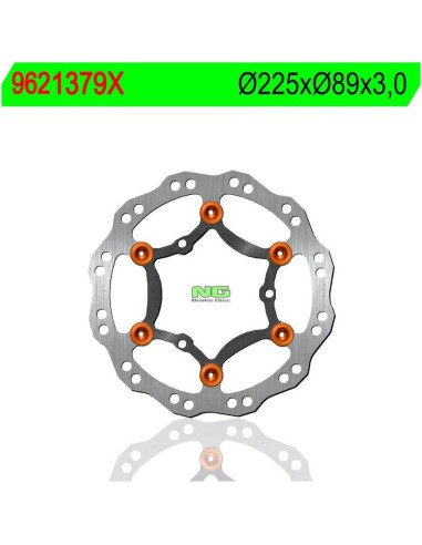 Disco de Freno NG Ondulado 1379X Ø225 x Ø89 x 3...