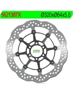 Disco de Freno NG Ondulado 1387X Ø320 x Ø64 x 5 (DIS1387X)