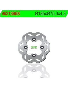 Disco de Freno NG Ondulado 1396X Ø185 x Ø75.3 x 4.3...