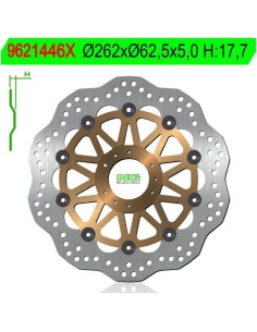 Disco de Freno NG Ondulado Flotante 1446X Ø296 x Ø62 x 5...