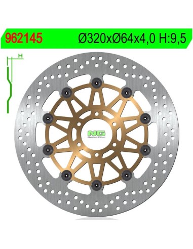 Disco de Freno NG 145 Ø320 x Ø64 x 4 (DIS145)