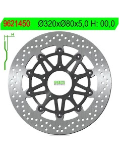 Disco de Freno NG 1450 Ø320 x Ø80 x 5 (DIS1450)