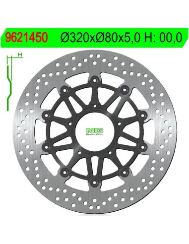 Disco de Freno NG 1450 Ø320 x Ø80 x 5 (DIS1450)