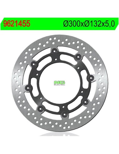 Disco de Freno NG Flotante 1455 Ø300 x Ø132 x 5...
