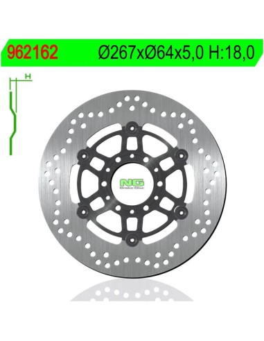Disco de Freno NG 162 Ø267 x Ø64 x 5 (DIS162)