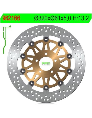 Disco de Freno NG 166 Ø320 x Ø61 x 5 (DIS166)