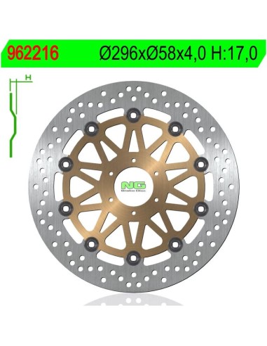 Disco de Freno NG 216 Ø296 x Ø58 x 4 (DIS216)