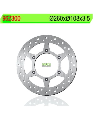Disco de Freno NG 300 Ø260 x Ø108 x 3.5 (DIS300)