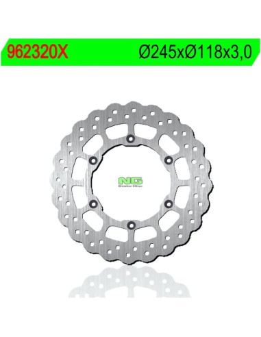 Disco de Freno NG Ondulado 320X Ø250 x Ø118 x 3...