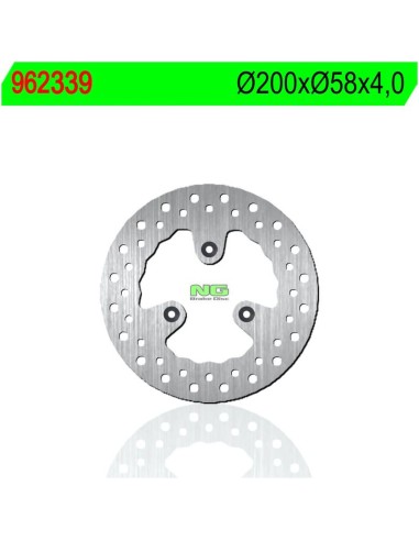 Disco de Freno NG 339 Ø200 x Ø58 x 4 (DIS339)