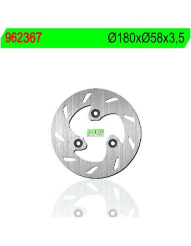 Disco de Freno NG 367 Ø180 x Ø58 x 3.5 (DIS367)
