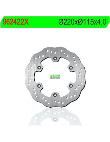 Disco de Freno NG Ondulado 422X Ø220 x Ø115 x 4...