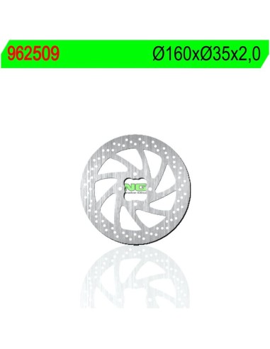 Disco de Freno NG 509 Ø160 x Ø35.2 x 2.0 (DIS509)
