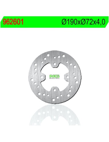 Disco de Freno NG 601 Ø190 x Ø72 x 4 (DIS601)