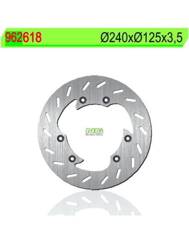 Disco de Freno NG 618 Ø240 x Ø125 x 3.5 (DIS618)