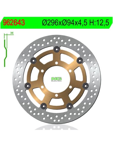 Disco de Freno NG 643 Ø296 x Ø94 x 4.5 (DIS643)