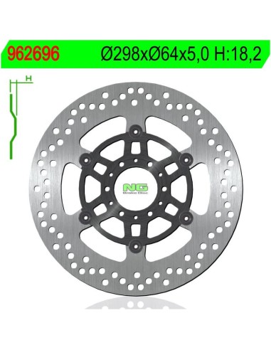 Disco de Freno NG 696 Ø298 x Ø64 x 5 (DIS696)