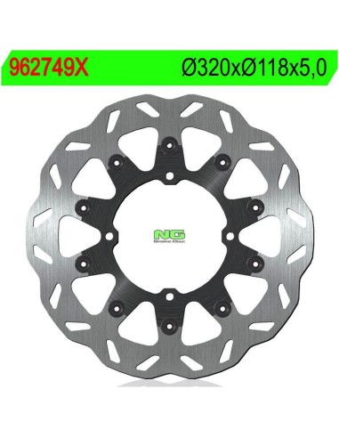 Disco de Freno NG Ondulado 749X Ø320 x Ø118 x 5...