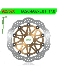 Disco de Freno NG Ondulado 752X Ø296 x Ø62 x 5 (DIS752X)