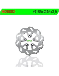 Disco de Freno NG Ondulado 908X Ø185 x Ø45 x 3.5 (DIS908X)