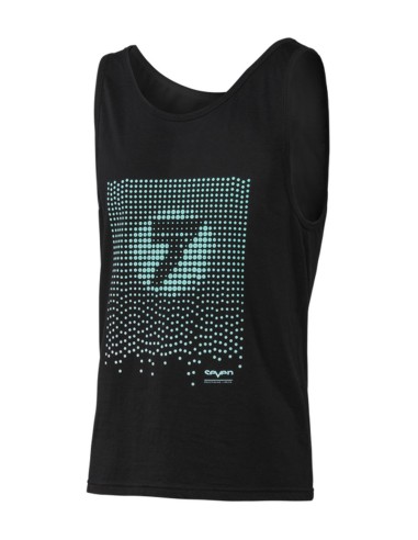 Camiseta Top Seven Acid Rain Tank Negro