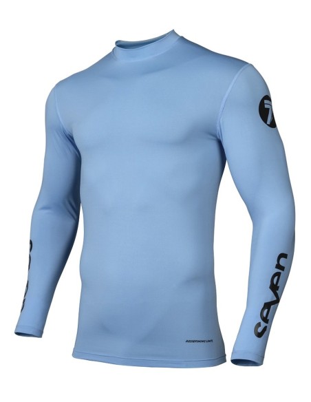 Camiseta Seven Zero Blade Compression Azul
