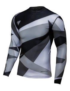 Camiseta Seven Zero Battleship Compression Gris/Negro