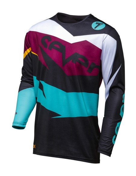 Camiseta Seven Annex Ignite Jersey Negro/Maroon