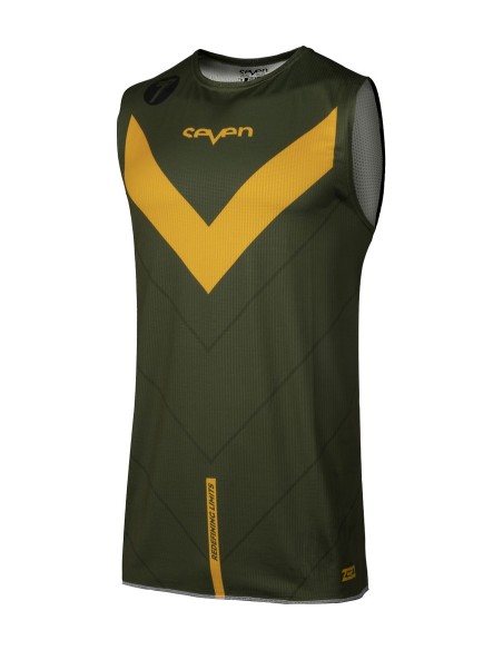 Camiseta sin Mangas Seven Zero Victory (Chaleco) Olive Naranja