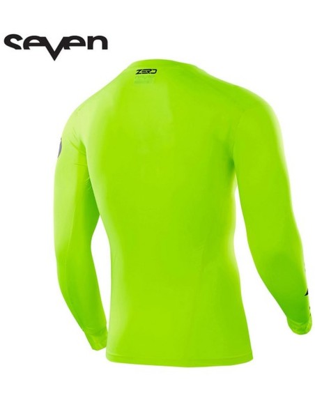Camiseta Seven Zero Blade Compression Amarillo Fluor